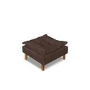 Ver imagem 5 de Poltrona Confortável para Amamentação com Puff Fibras Macias Marrom