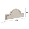 Cabeceira King Estofada para Cama Box com Tachas 193x60cm Provençal Luxo - 3