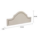 Ver imagem 3 de Cabeceira King Estofada para Cama Box com Tachas 193x60cm Provençal Luxo