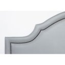 Ver imagem 4 de Cabeceira King Estofada para Cama Box com Tachas 193x60cm Provençal Luxo Cinza
