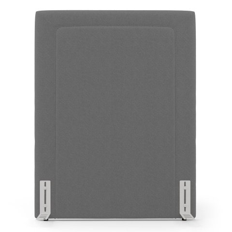 Cabeceira Cama Box Solteiro Alba 90cm com Frame Bouclé Cinza Escuro - Desk Design