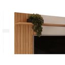 Ver imagem 4 de Painel Home P-tv até 65 Polegadas Leoni Ripado C- Prateleira e Nichos 180x162cm Off White-freijó