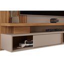 Ver imagem 3 de Painel Home P-tv até 65 Polegadas Leoni Ripado C- Prateleira e Nichos 180x162cm Off White-freijó