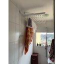 Ver imagem 5 de Varal Individual de Parede 150cm com 12 Varetas em Alumínio - Branco