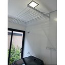 Ver imagem 2 de Varal Individual de Parede 150cm com 12 Varetas em Alumínio - Branco