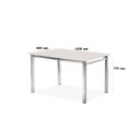 Ver imagem 3 de Conjunto Sala de Jantar Mesa Ortenia Tampo Vidro com 4 Cadeiras Dinah