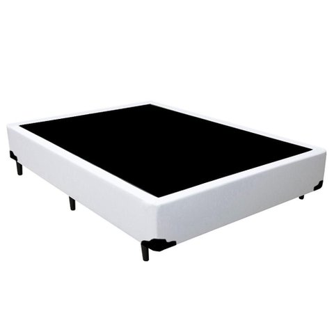Cama Box Casal Sintético Mega Cama Branco 138x188x42cm