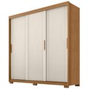 Ver imagem 1 de Guarda Roupa Casal 3 Portas de Correr 4 Gavetas Confo 190 cm Cinamomo Areia Zanz