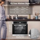 Ver imagem 6 de Amzchef Forno Elétrico Embutido 24" com 11 Funções e 8 Receitas (2800w)