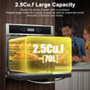 Ver imagem 4 de Amzchef Forno Elétrico Embutido 24" com 11 Funções e 8 Receitas (2800w)
