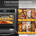 Ver imagem 3 de Amzchef Forno Elétrico Embutido 24" com 11 Funções e 8 Receitas (2800w)
