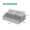 Sofá Retrátil e Reclinável em Linho 180cm Boss - 4