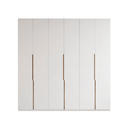 Ver imagem 1 de Guarda-roupa Grande Casal 6 Portas 6 Gavetas Bloom Branco