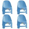 4 Poltrona Plástica Confort Criança até 50KG Paramount Azul - 1