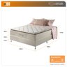Cama Box Casal Bege + Colchão Molas Ensacadas Visco Gel Pillow Top Colorado 138x188x67cm - 3