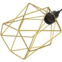 Ver imagem 5 de 3 Pendentes Aramado Cálice P Luminária Lustre Teto Retrô Vintage Industrial Balcão Dourado