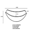 Ver imagem 2 de Cuba De Vidro Oval 46cm + Valvula + Torneira Cascata