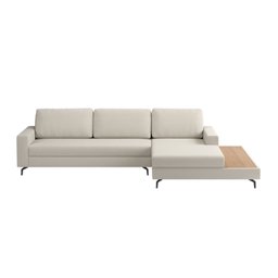 Sofá em Linho 322cm Chaise Direito e Deck Loft - 2