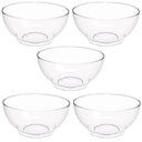 Ver imagem 1 de Conjunto 5 Tigelas Plásticas Redondas 3,1l para Salada Sobremesa Restaurante Buffet