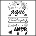 Ver imagem 1 de Adesivo de Parede Decorativo Frase Motivacional Bem Vindo Lanchonete