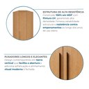 Ver imagem 6 de Guarda-Roupa Modulado Canto Oblíquo 5 Portas e Cantoneira 100% MDF Cairo Marrom/Cinamomo