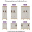 Ver imagem 7 de Berço Americano 3 em 1 com Cômoda 1 Porta 4 Gavetas Ternura Multimóveis Mp4726 Madeirado/off