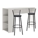 Ver imagem 1 de Bancada Alta para Cozinha Branca com 2 Banquetas