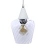Lustre Pendente Taschibra Monalisa Transparente E27 Bivolt Branco - 1