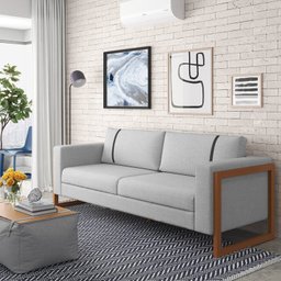 Sofá para Sala de Estar em Linho 230cm Lin - 1
