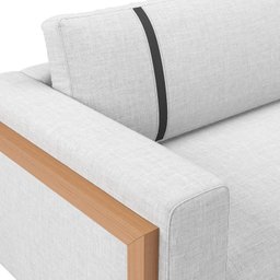 Sofá para Sala de Estar em Linho 230cm Lin - 5