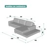Sofá em Linho 292cm Chaise Direito e Deck Loft - 3