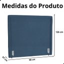 Ver imagem 7 de Cabeceira de Cama Box Estofada 90 Cm Solteiro Stela Suede
