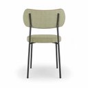 Ver imagem 2 de Kit 4 Cadeiras Sala de Jantar Lisa Pés Preto Linho/PU Bege/Caramelo m² - Monari Design