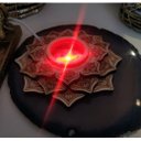 Ver imagem 3 de Luminária Bola de Cristal Ganesha - Base Led Colorido Flor de Lótus