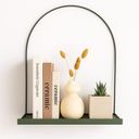 Ver imagem 2 de Prateleira Nicho Arco Verde Militar Metal Decorativa Retro