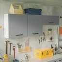 Ver imagem 1 de Kit com 2 Armários Aéreos Multiuso 3 Portas Agata Madesa
