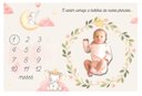 Ver imagem 2 de Lençol Mêsversário Cenário para Fotos Bebê Elefante Menina Minha Estrelinha Lençol Mêsversário Cenár