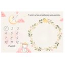 Ver imagem 3 de Lençol Mêsversário Cenário para Fotos Bebê Elefante Menina Minha Estrelinha Lençol Mêsversário Cenár