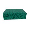 Caixa Decorativa Verde Mesclada Grande Mart - 1