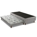 Ver imagem 1 de Cama Box Base C/ Auxiliar Solteiro Sommier D28 (88x188x39) - Kappesberg