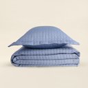 Ver imagem 1 de Kit Colcha Casal Mesh Azul - A\casa
