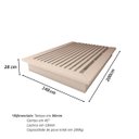 Ver imagem 4 de Cama Casal 1,48m Cabeceira e 2 Mesas Laterais Mdf sob Medida Cor:carvalho Malva com Titânio