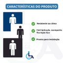 Ver imagem 3 de Placa Banheiro Masculino 15x15 Acrílico