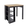 Bancada Cozinha Gourmet Ditália 3 Prateleiras CD-1022 cor:preto - 1