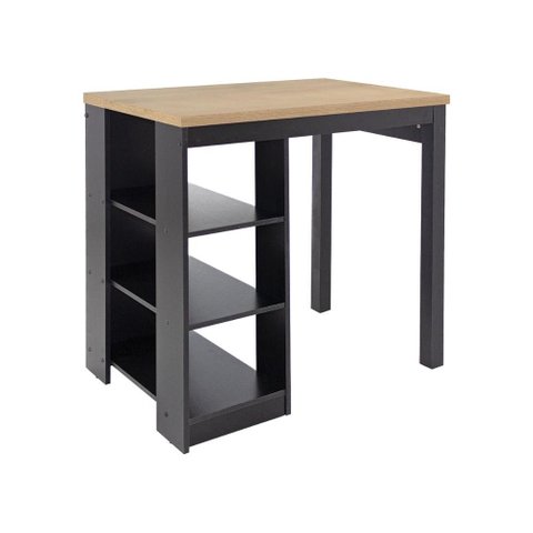 Bancada Cozinha Gourmet Ditália 3 Prateleiras CD-1022 cor:preto