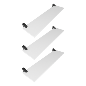 Kit de 3 Prateleiras Mdf 20 X 60 com Bico 3d para Sala/cozinha/área Externa