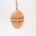 Ver imagem 3 de 12 Ovos de Páscoa Branco e Bege Enfeite Decorativo Pendente