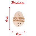 Ver imagem 2 de 12 Ovos de Páscoa Branco e Bege Enfeite Decorativo Pendente