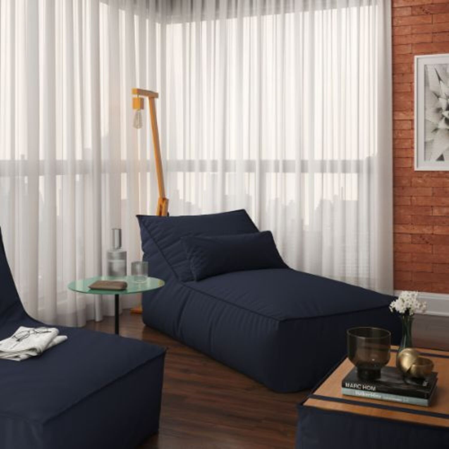 Chaise para Jardim/Varanda em Linho Taipe - 1
