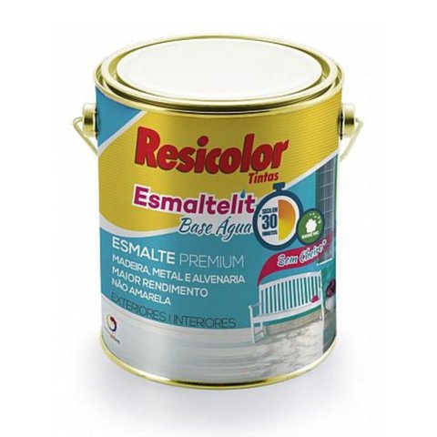 Base Clara Esmaltelit Acetinada Base Água 3,24l | Resicolor Bases